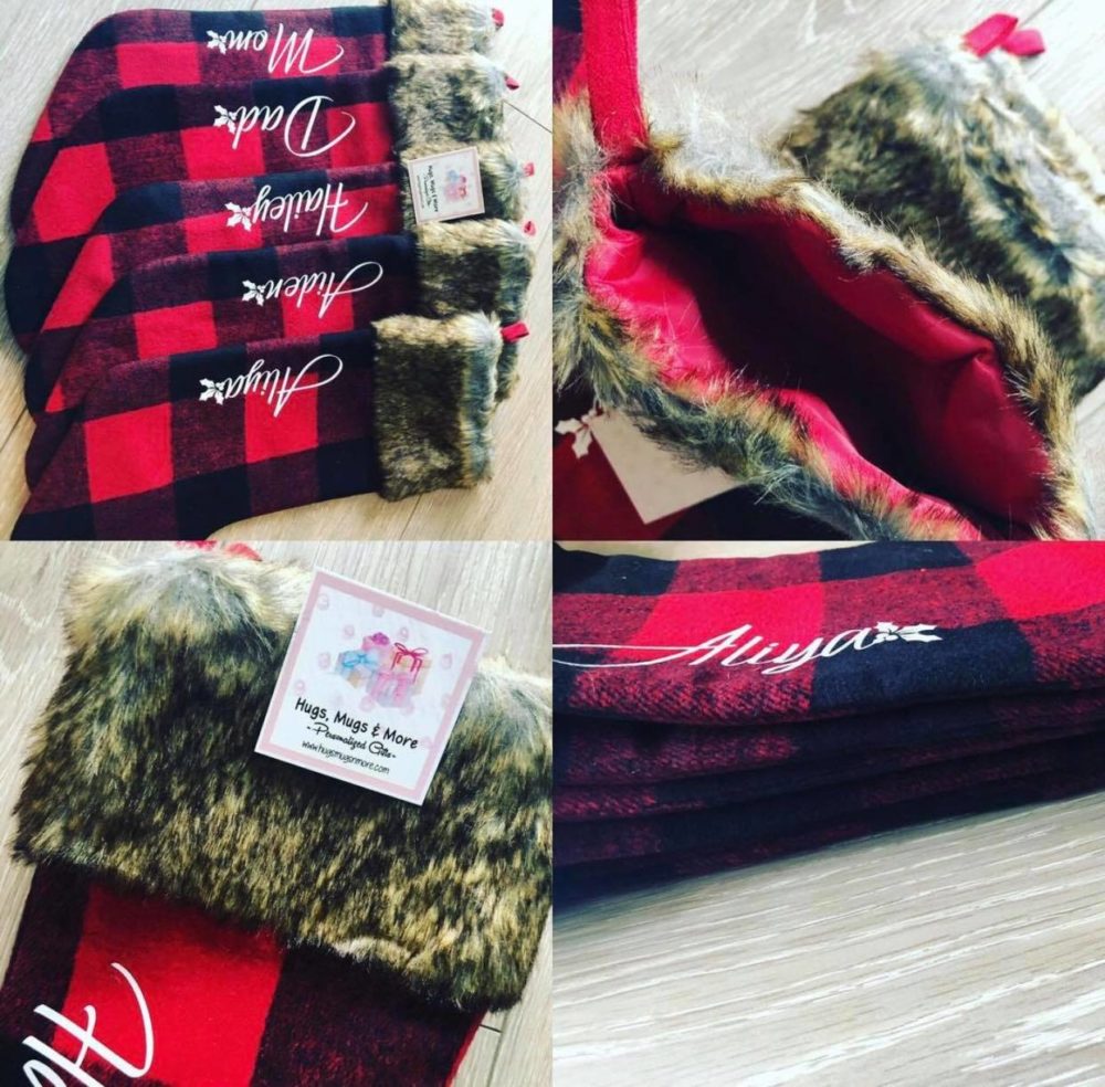 Plaid Christmas stockings - Image 2