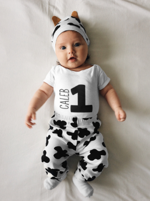 "One" Personalized onesie