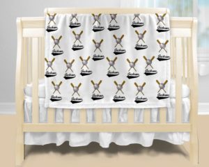 Personalized Baby Blanket - Baseball