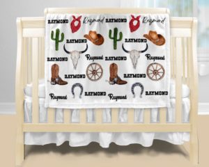 Personalized Baby Blanket - Cowboy