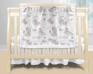 Personalized Baby Blanket - Unicorn