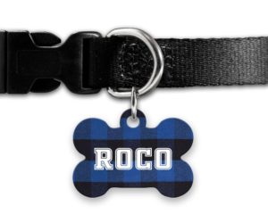 Blue Plaid - Dog Tag