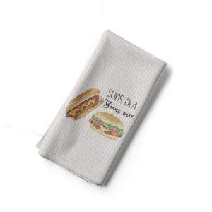 Suns Out Buns Out - Tea Towel