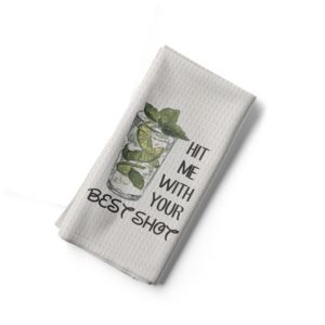 Hit Me With Your Best Shot - Tea Towel