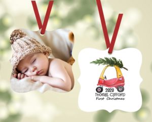 Baby First Christmas Car Ornament