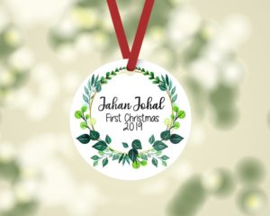 First Christmas Wreath Ornament