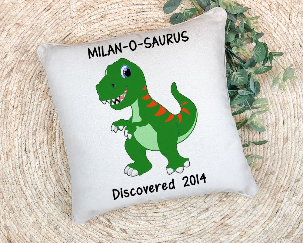 Personalized dinosaur pillow sales