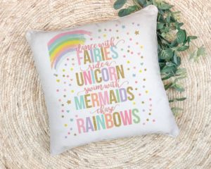 Girls Pillow - Dance with fairies
