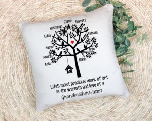 Personalized Pillow- Family Tree