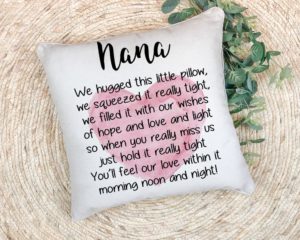 We Hugged This Little Pillow