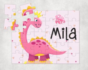 Pink Dinosaur - Kids Puzzle