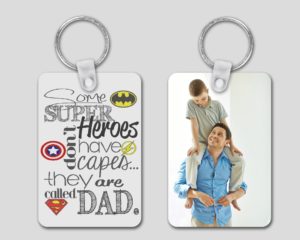 Superhero Dad - Personalized Keychain