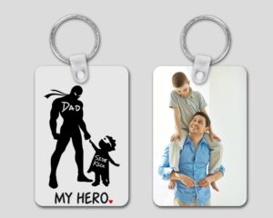 Dad My Hero - Personalized Keychain