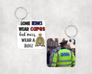 Some Heroes Wear Capes - Personalized Keychain