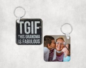 TGIF Grandma - Personalized Keychain