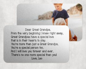 Great Grandpa - Wallet Keepsake