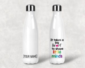 Big Heart -  Teacher Water Bottle