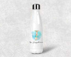 floral Letters - Water Bottle