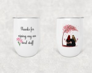 Mom, Thank You - Wine Tumbler