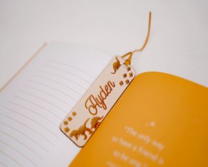 Engraved Wooden Bookmark - Dinosaur