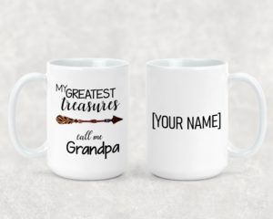 My Greatest Treasures Call Me Grandpa 1 - Ceramic Mug