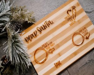 Dear Santa - Cookie & Milk Board