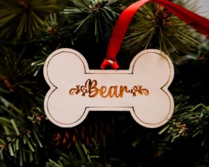 Wooden Bone Ornament