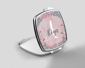 Floral Name - Pocket Mirror