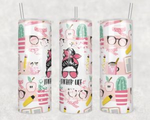 Teacher Life - Skinny Tumbler