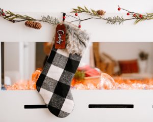 Black & White Christmas Stocking