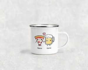 Pizza and Beer - Camping Mug